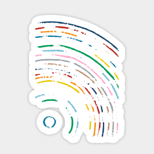 Rainbow Disc Section Sticker